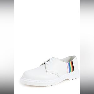 Dr marten pride size 11 white with rainbow